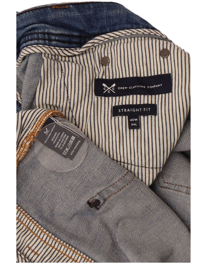 Crew Beklædning Herre Straight Jeans W40 L34 Blå Bomuld