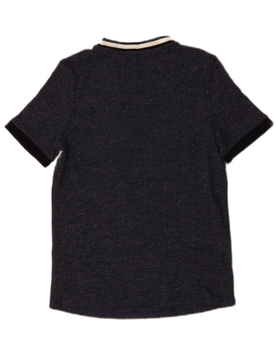 Marks & Spencer T-shirt top til kvinder UK 14 Medium Navy Blue Flecked