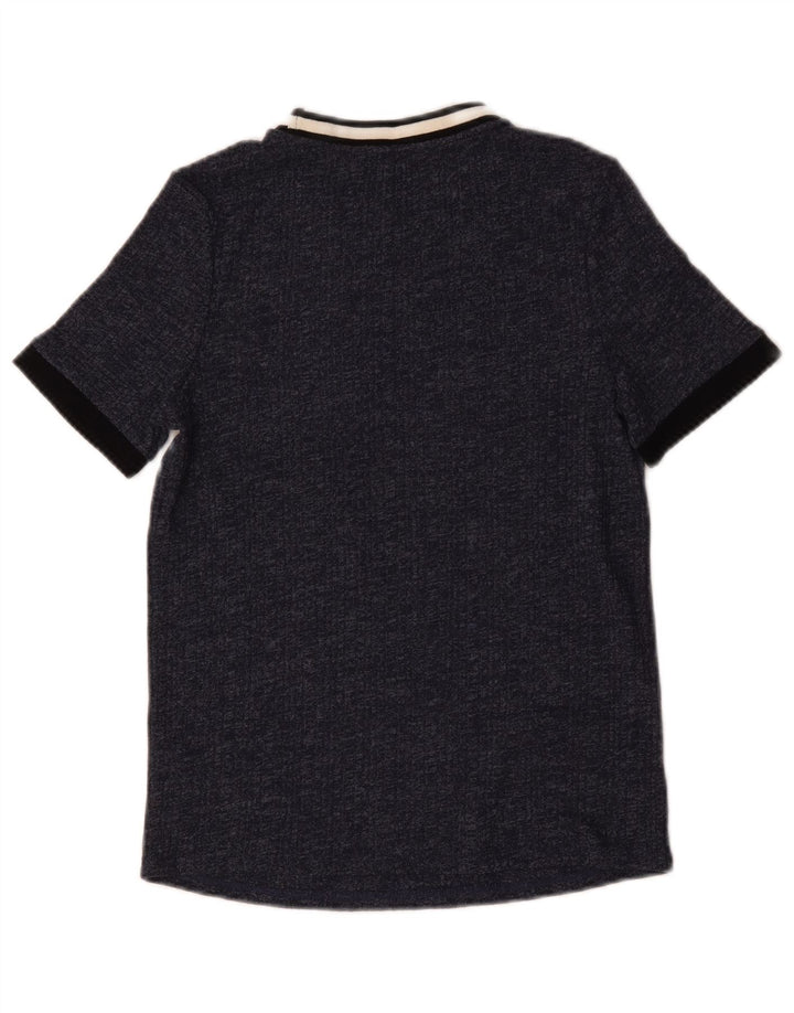 Marks & Spencer T-shirt top til kvinder UK 14 Medium Navy Blue Flecked