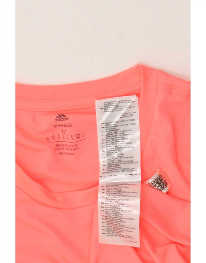 Adidas Herre Aeroready T-Shirt Top Medium Pink Polyester