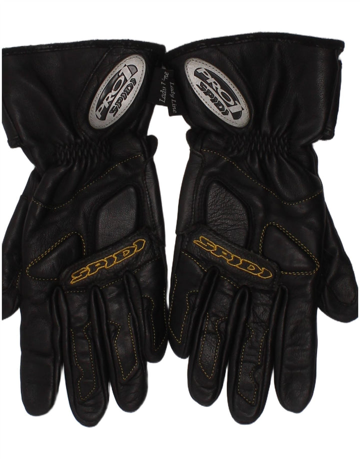 Spidi Dame Lady Line Biker Læder Handsker Medium Sort Motorcykel