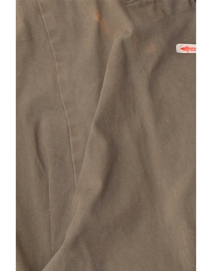 Marks & Spencer Herre Pegged Suit Bukser W40 L31 Khaki Bomuld