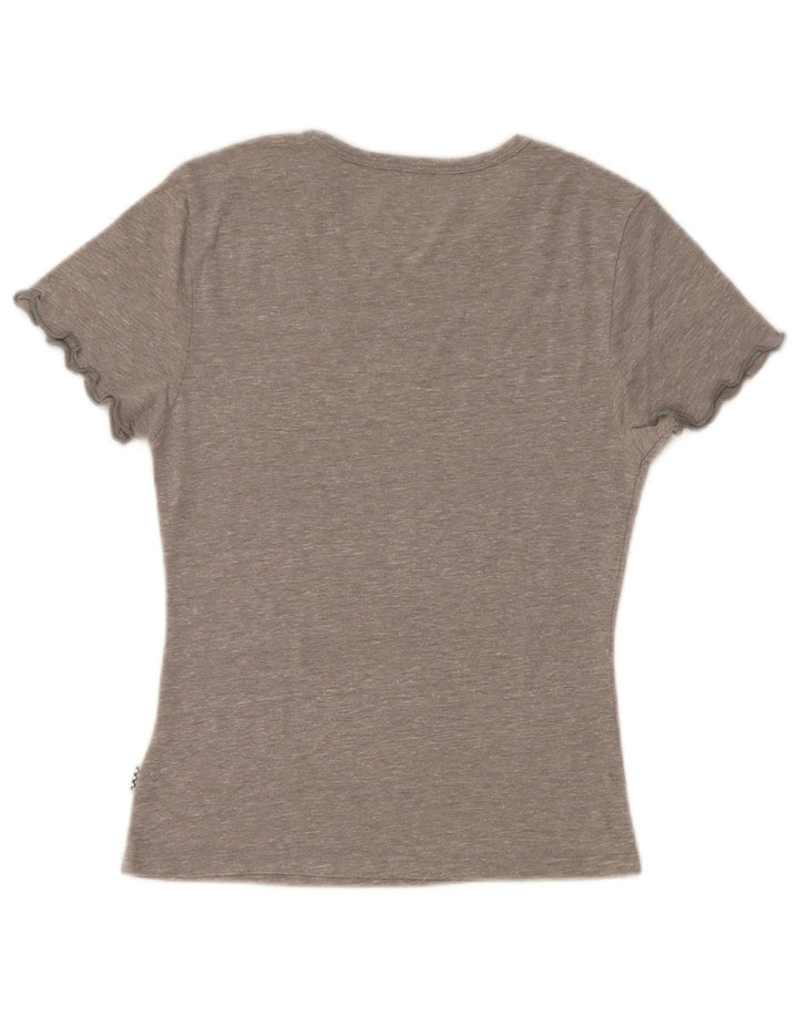 VANS Dame T-Shirt Top UK 4 XS Grå Flecked