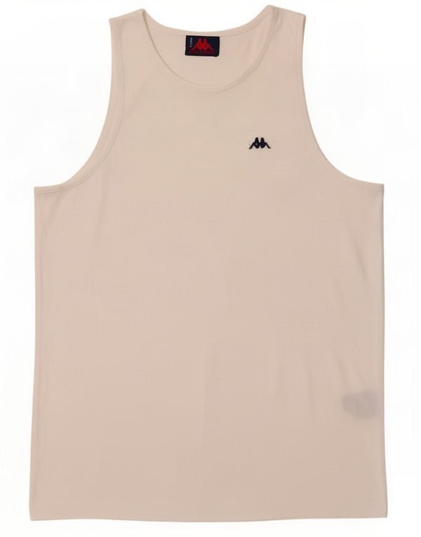 Kappa Mens Vest Top Large White Cotton