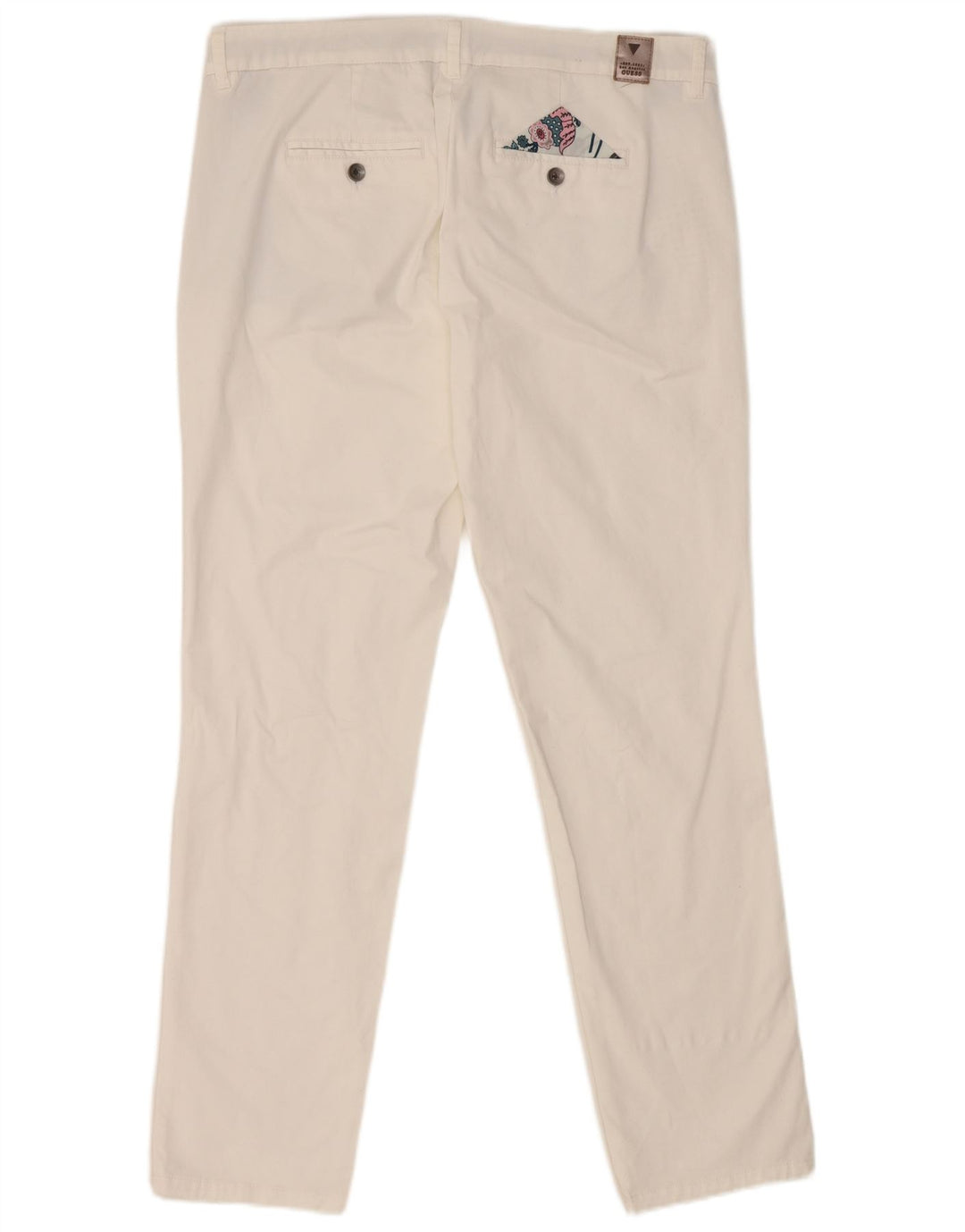 Guess Kvinder Berta Slim Fit Chinobukser W34 L29 Hvid