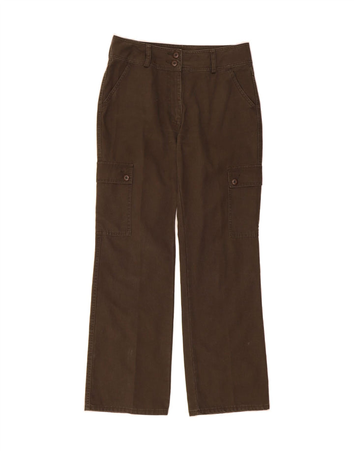 VINTAGE Womens Straight Cargo Trousers EU 40 Medium W32 L31 Brown Cotton Vintage Vintage and Second-Hand Vintage from Messina Hembry 