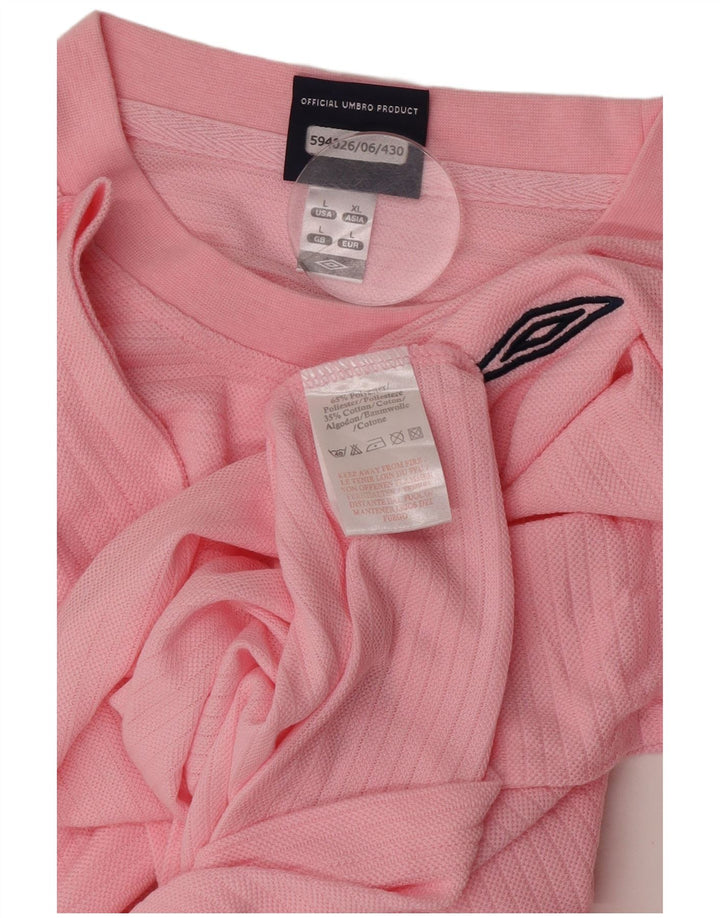 Umbro Herre T-Shirt Top Stor Pink Polyester