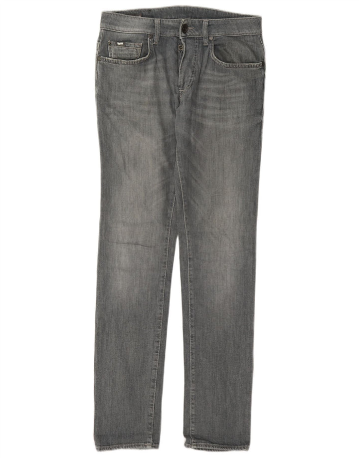 Gas Dame Slim Jeans W30 L34 Grå Bomuld