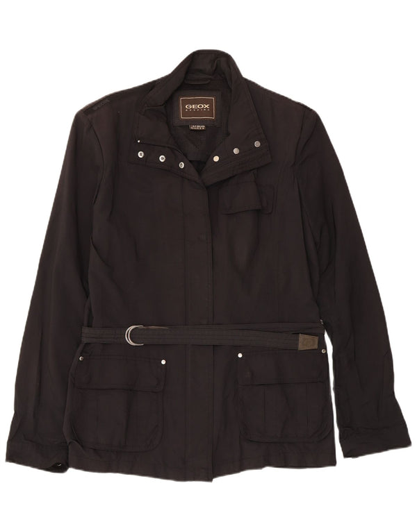 Geox Womens Respira Utility Jacket UK 16 Large Black Polyester