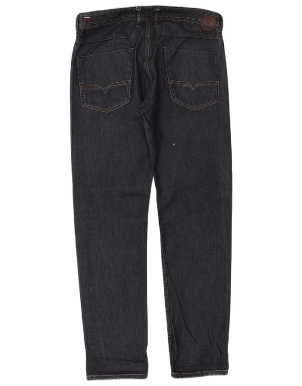Diesel Herre Reelack Straight Jeans W31 L32 Marineblå Bomuld