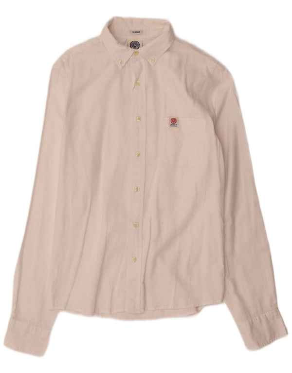 FRANKLIN MARSHALL Herre Slim Fit skjorte Medium White