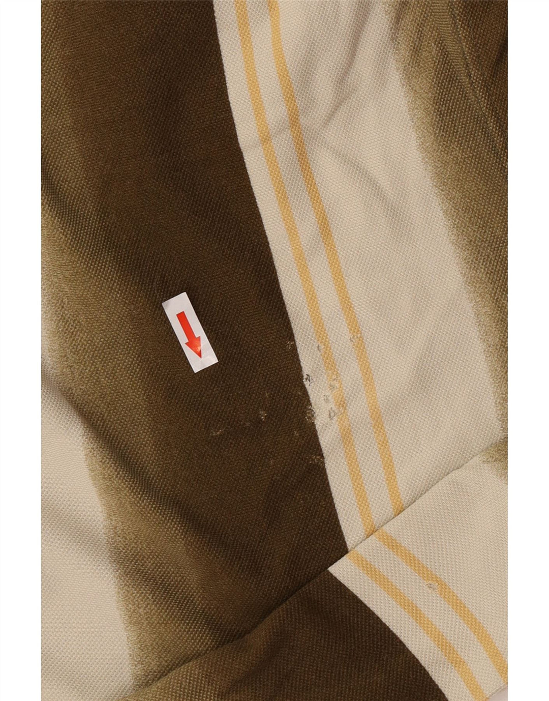 Sergio Tacchini herre poloshirt mellem brun stribet bomuld