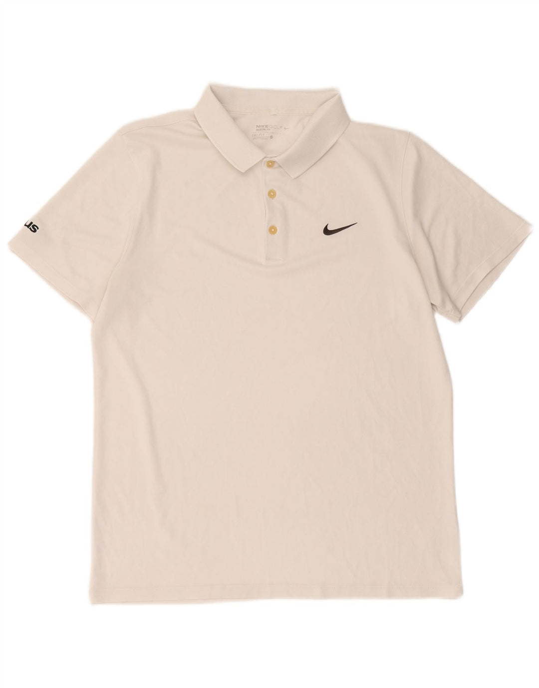 Nike Herre Dri Fit Polo Shirt Stor hvid polyester