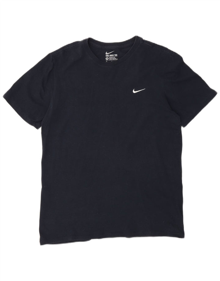 Nike Herre Athletic Cut T-shirt Top Medium Navy Blue