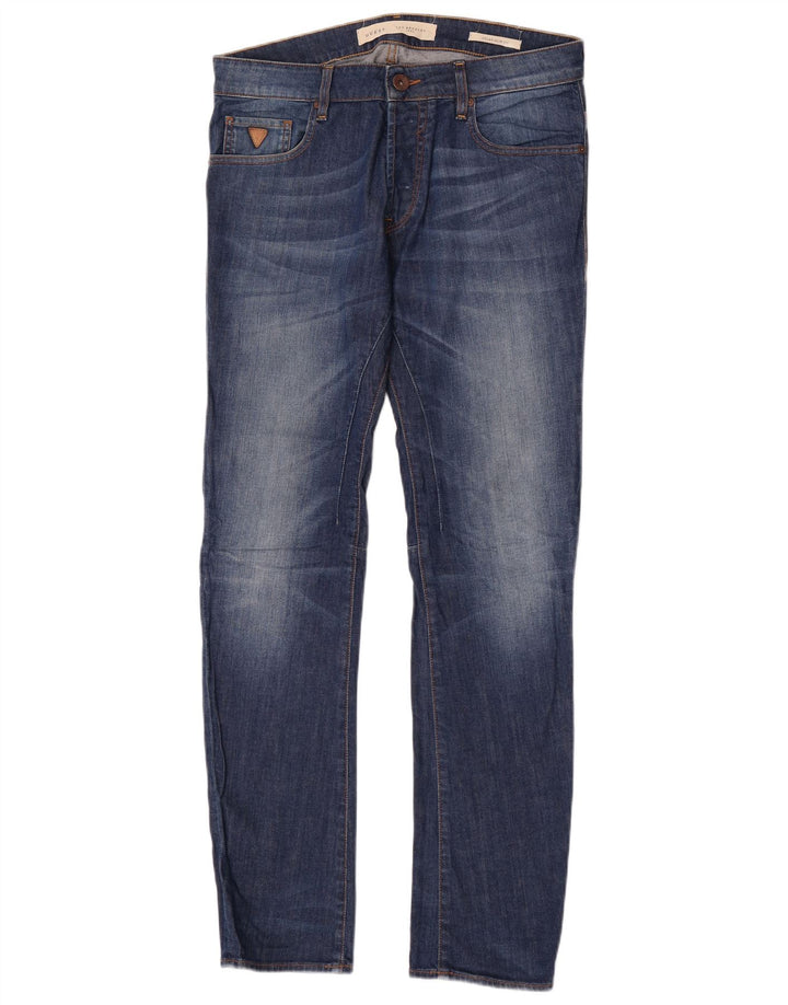 Guess Slim Jeans til mænd W32 L34 blå bomuld