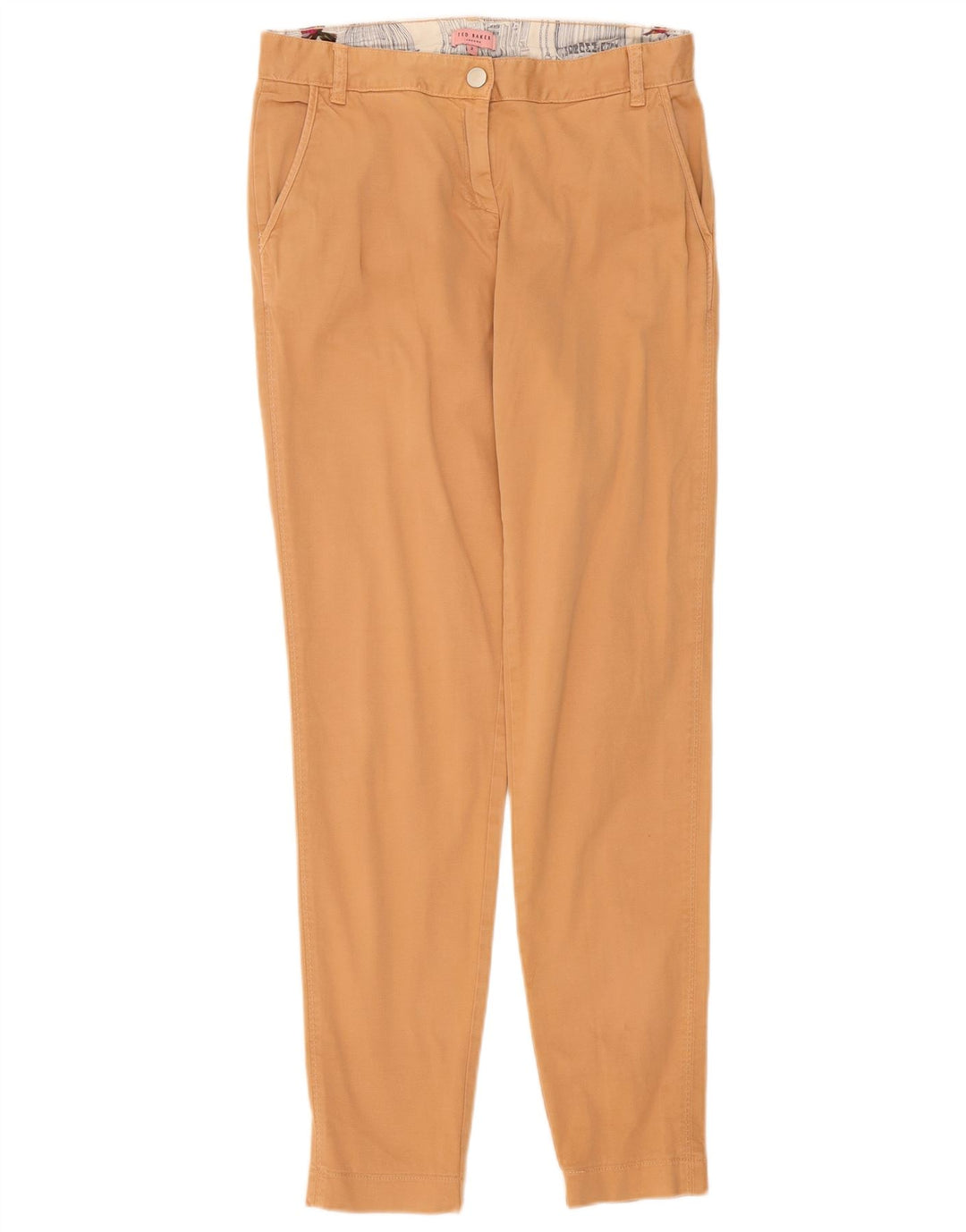 Ted Baker Slim Chino-bukser til kvinder Størrelse 2 Small W30 L31 Beige Bomuld