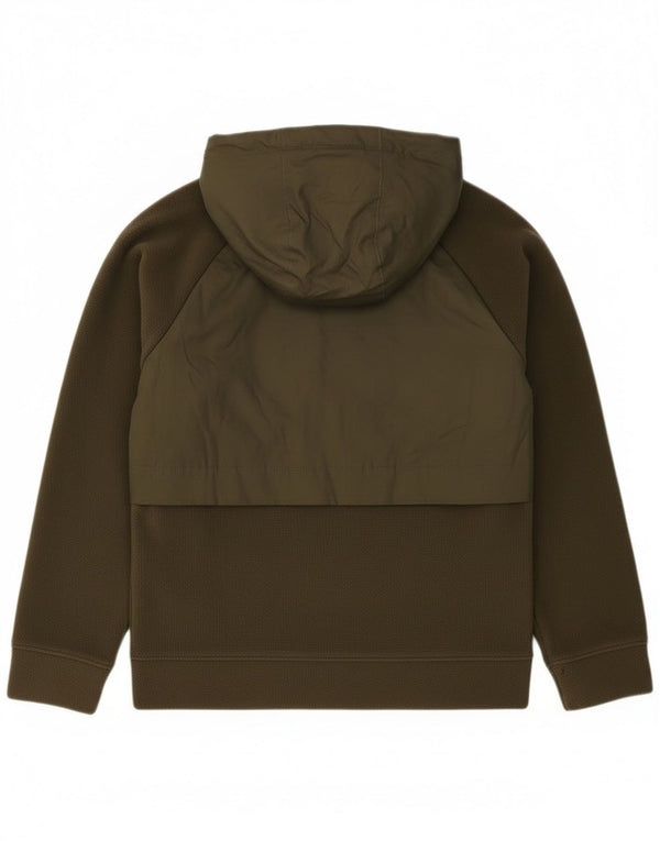 Nike Boys 3BRAND grafisk fleecejakke med hætte 10-11 år Medium Khaki