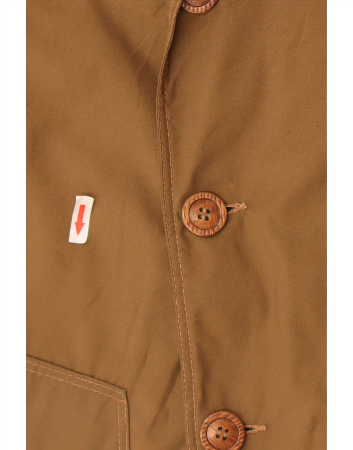 Vintage Herre Sherpa Overfrakke IT 58 4XL Beige