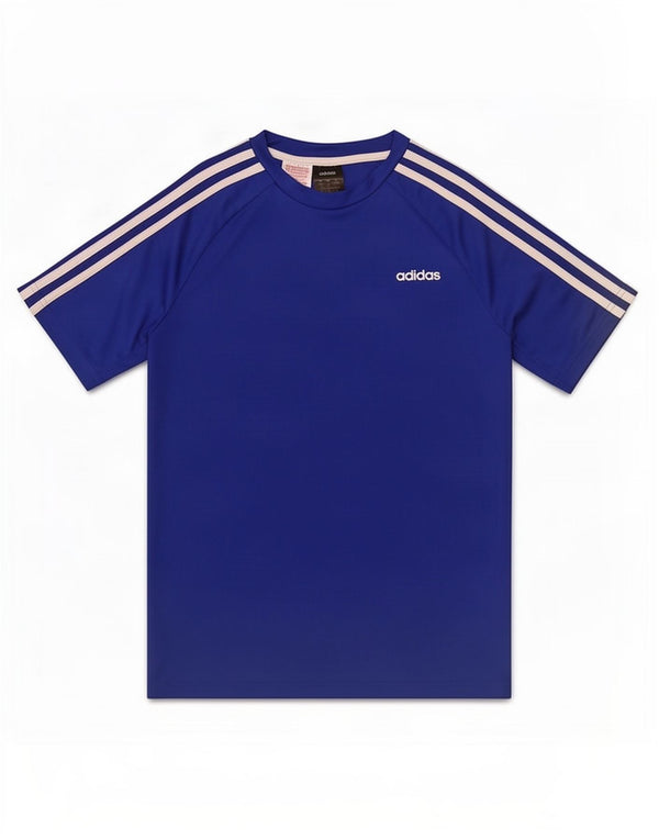 Adidas Boys Climalite Grafisk T-Shirt Top 13-14 År Blå Polyester
