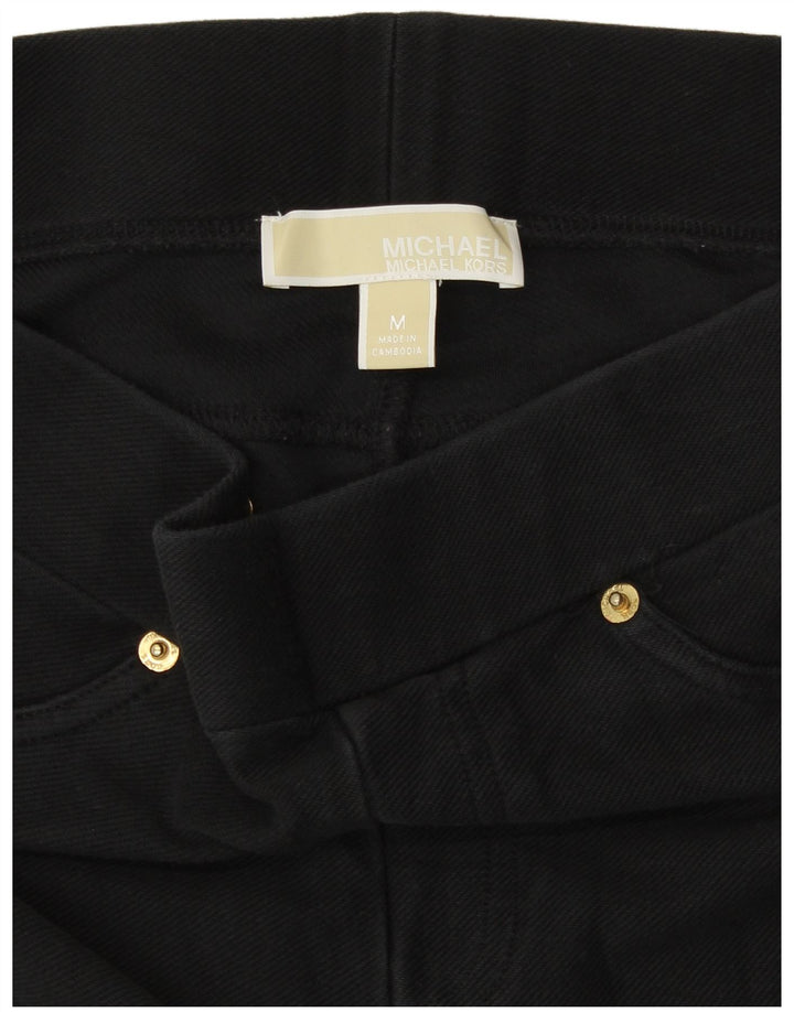 Michael Kors Dame Leggings UK 14 Medium Sort Bomuld