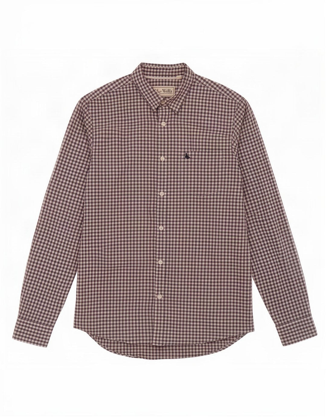 Jack Wills Herre Classic Fit skjorte Medium Navy Blue Gingham Cotton