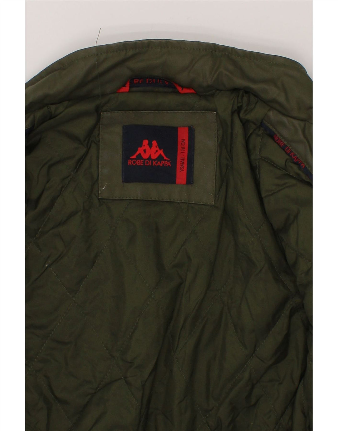 KAPPA Boys Bomber Jacket 5-6 Years Small  Green Cotton Vintage Kappa and Second-Hand Kappa from Messina Hembry 