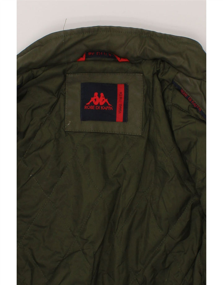 KAPPA Boys Bomber Jacket 5-6 Years Small  Green Cotton Vintage Kappa and Second-Hand Kappa from Messina Hembry 