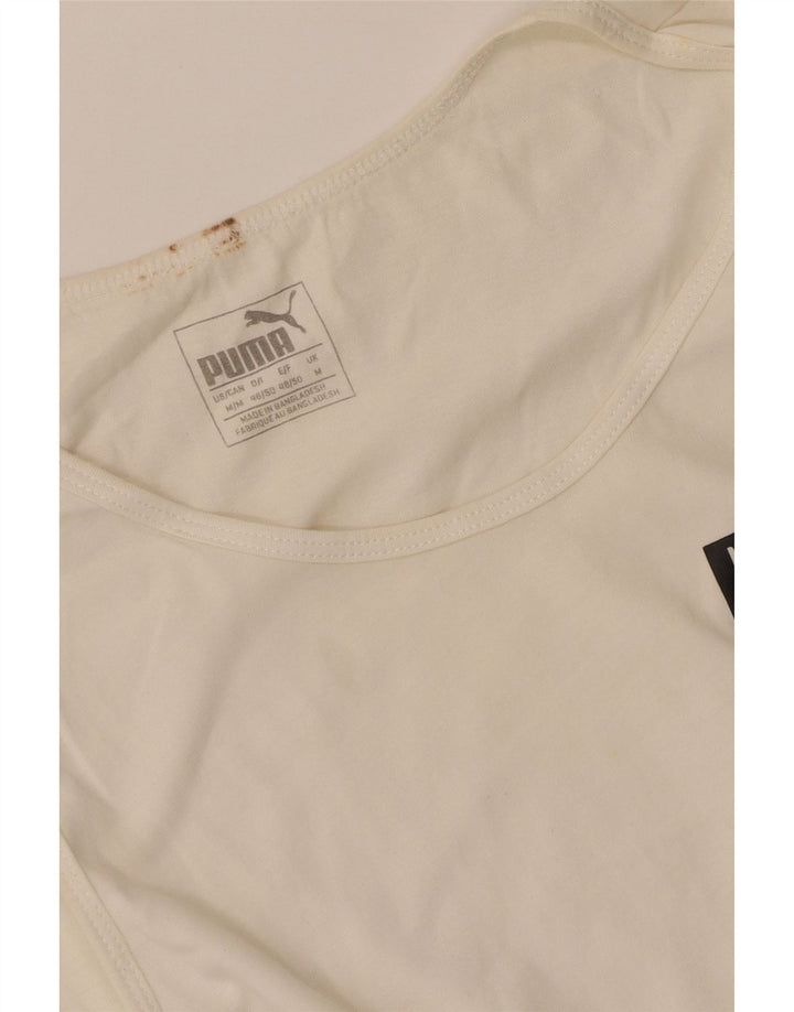 Puma Herre Grafisk Vest Top Medium White Colourblock