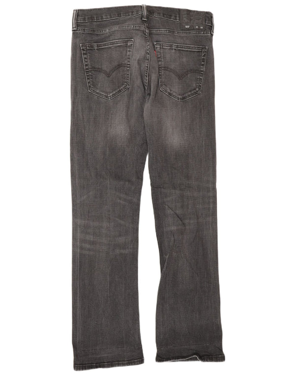 Levi's Herre 527 Bootcut Jeans W34 L32 Grå Bomuld