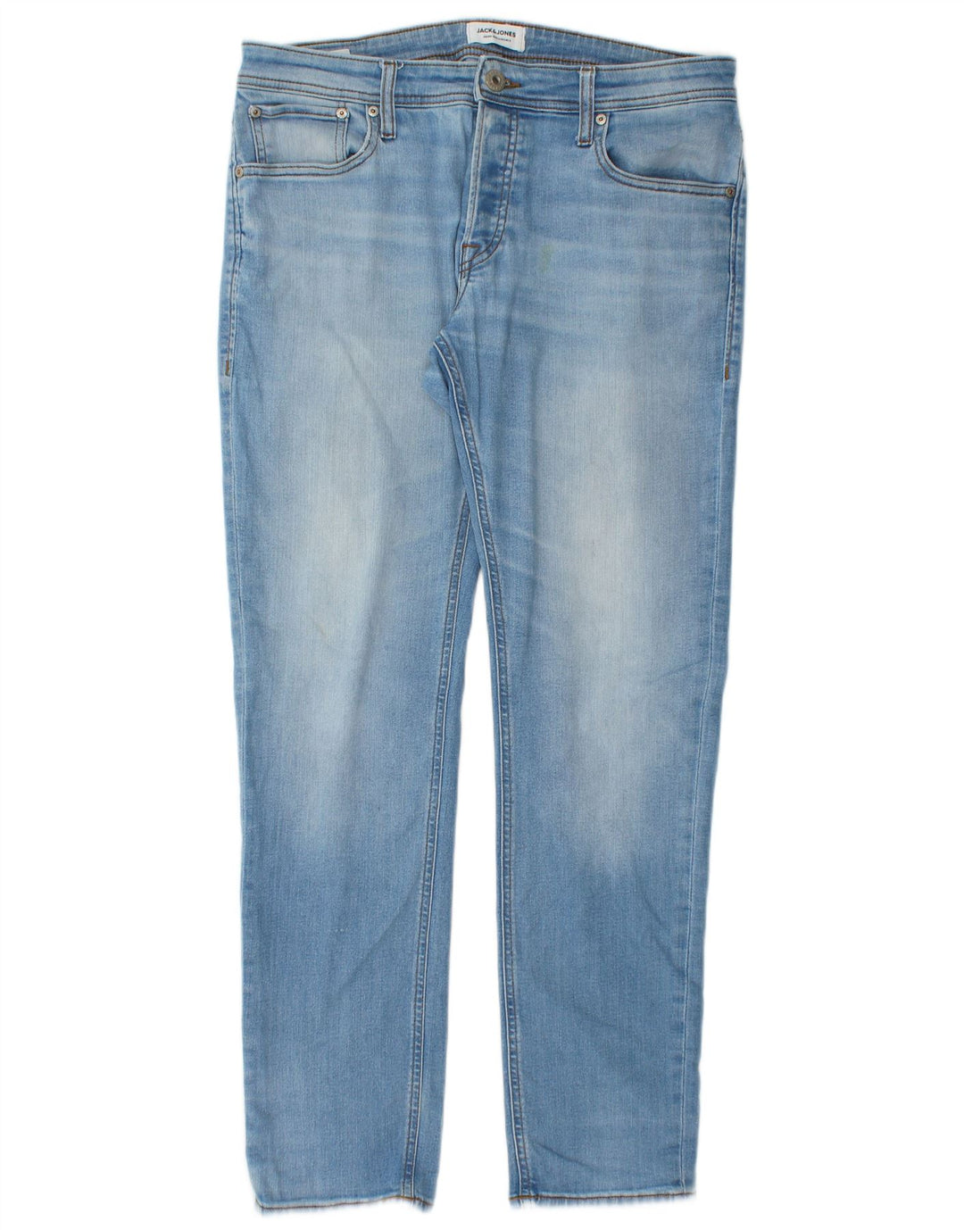 Jack & Jones Herre Slim Jeans W34 L30 Blå Bomuld