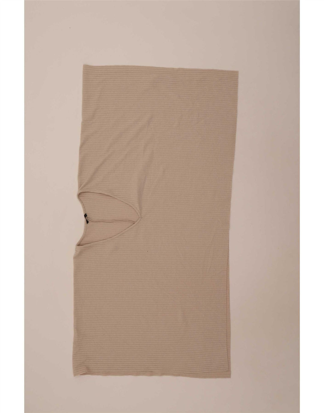 Zara Dame Asymmetrisk Poncho Bluse Top One Size Beige