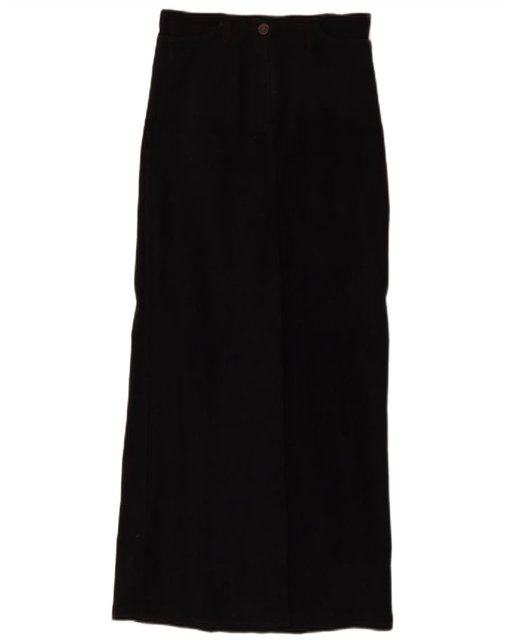 Charro Dame Maxi Corduroy Nederdel IT 42 Medium W26 Sort Bomuld