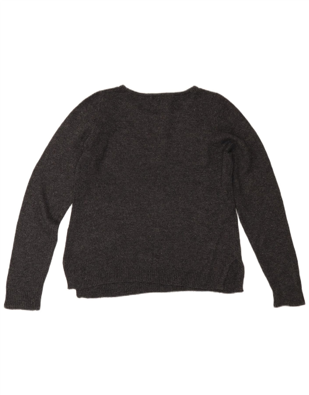 MONSOON Dame Boat Neck Jumper Sweater UK 12 Medium Grey Bomuld