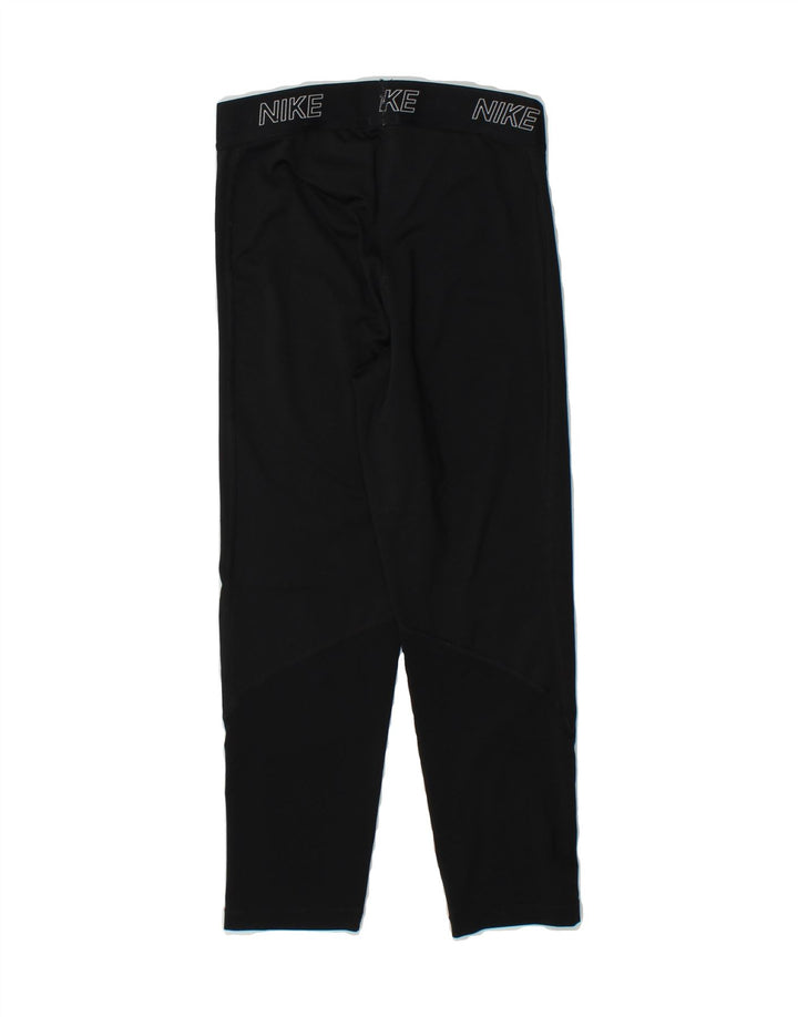 NIKE Womens Dri Fit Graphic Leggings UK 6 XS Black Polyester Vintage Nike and Second-Hand Nike from Messina Hembry 