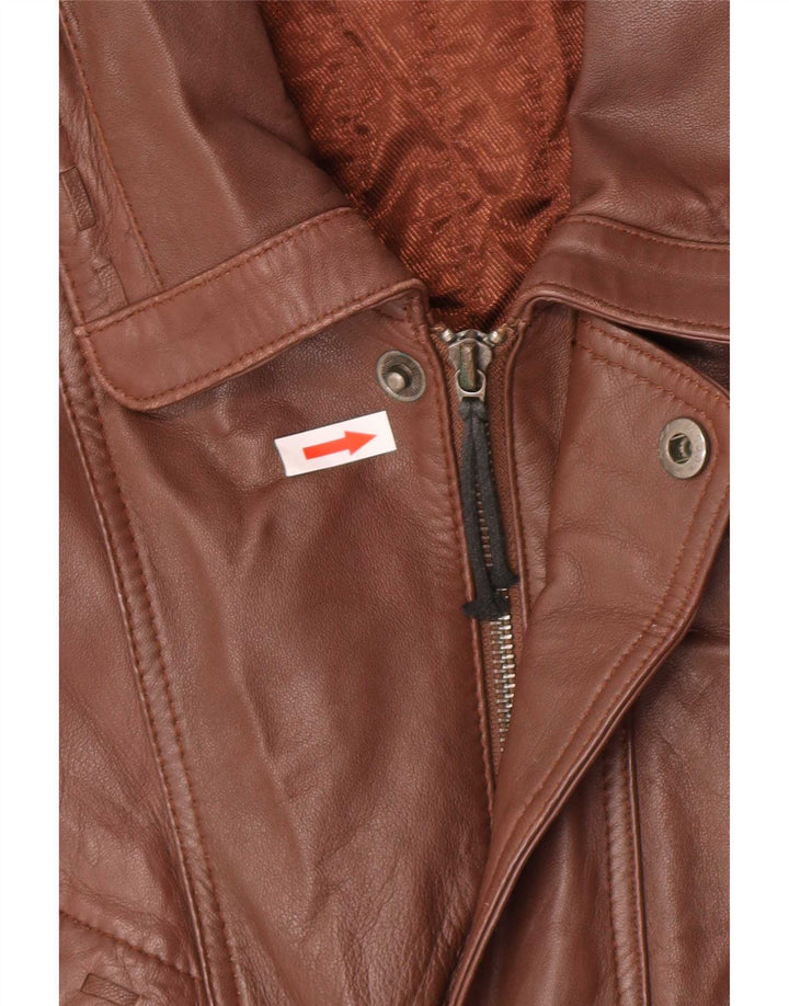 Vintage herre læderfrakke UK 40 Large Brown