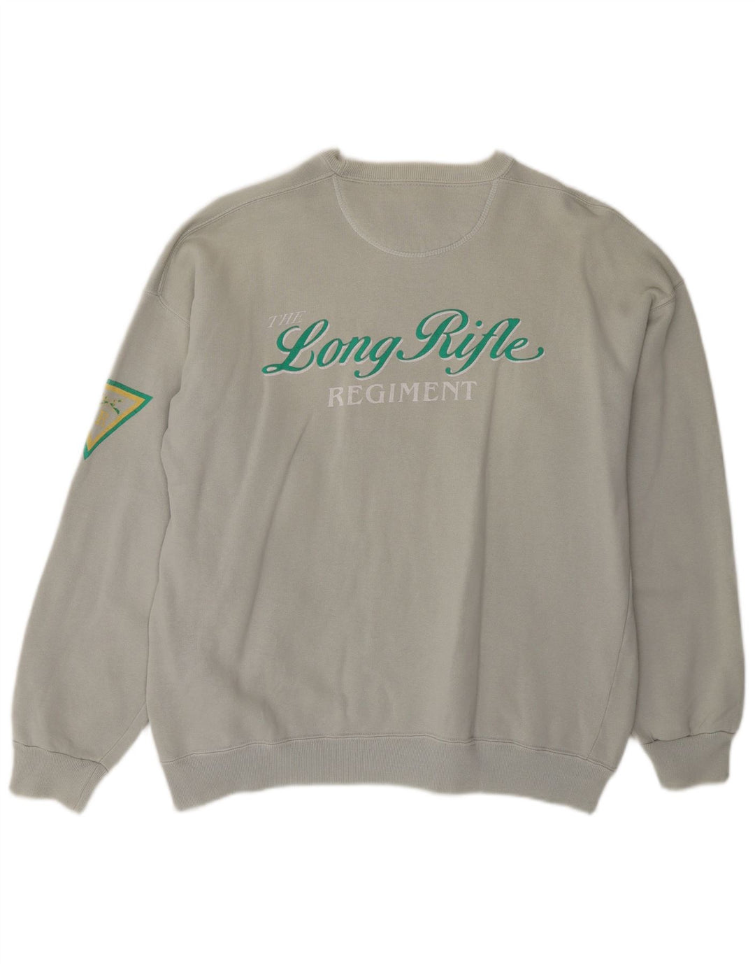RIFLE Herre Grafisk Sweatshirt Jumper Stor Grå Bomuld
