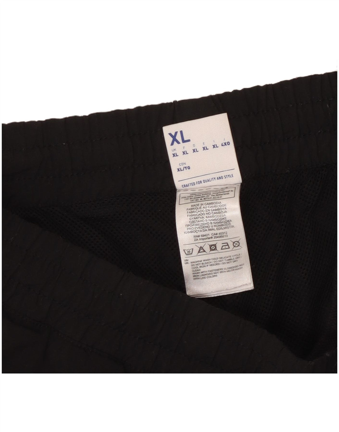 Reebok Træningsdragt til mænd Joggers XL Sort Colourblock Polyester