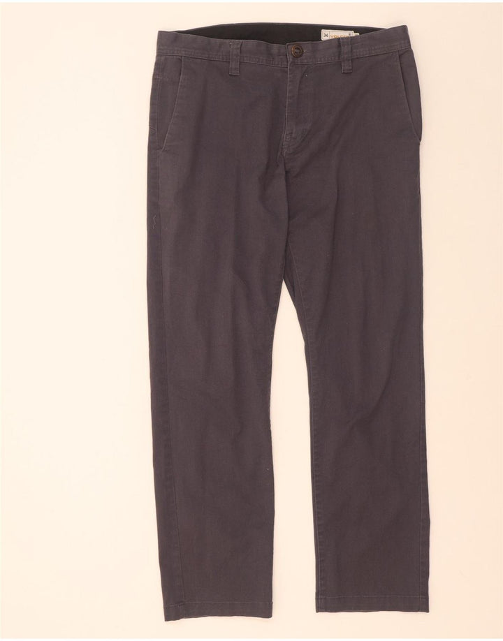 Volcom Straight Chino Bukser til mænd W34 L32 Grå Bomuld
