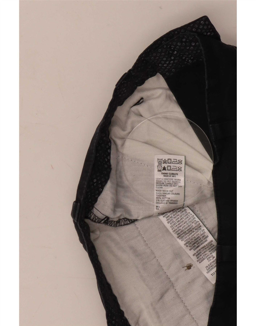 Marks & Spencer Herre Chino Shorts W30 Medium Marineblå Bomuld