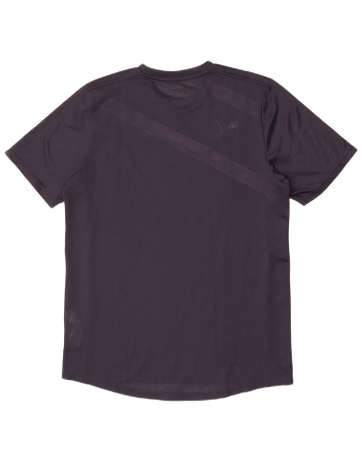 Puma Herre T-Shirt Top Stor Marineblå Stribet