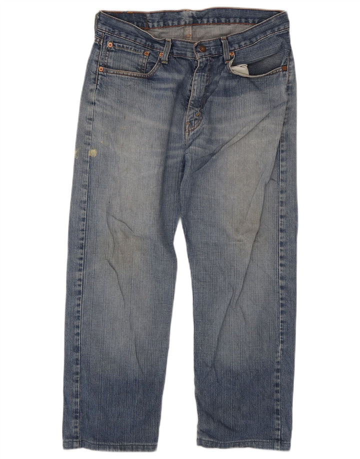 LEVI'S Mens 751 Straight Jeans W33 L27 Blue Cotton