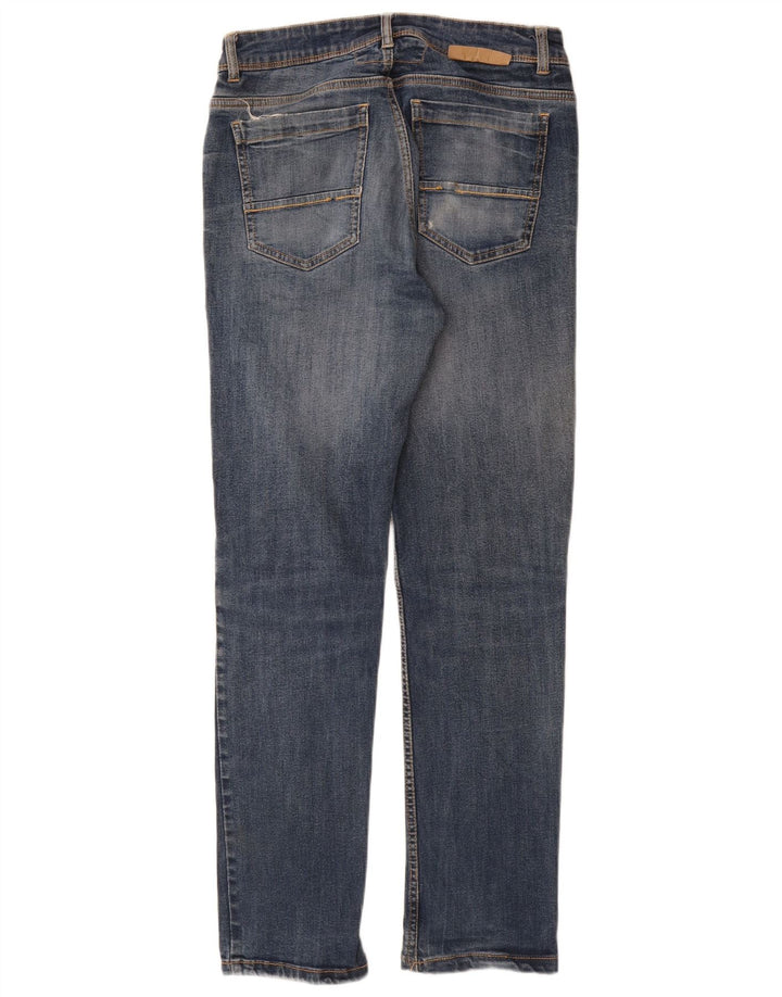 Dacks Dame Distressed Slim Jeans IT 46 Large W30 L29 Blå Bomuld