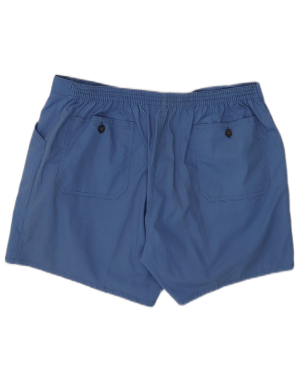 VINTAGE Chino Shorts til mænd IT 54 2XL W32 Blå Polyester
