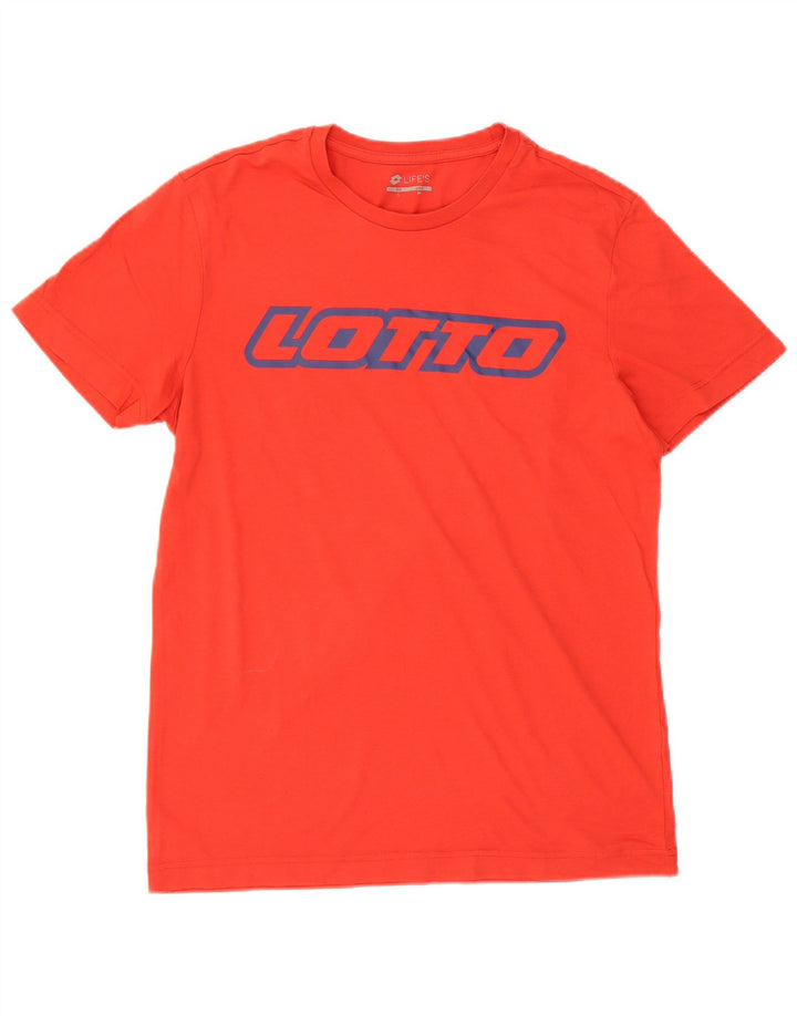 Lotto Herre Grafisk T-Shirt Top Medium Rød