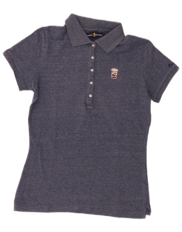 Marina Militare Dame Polo Shirt UK 12 Medium Navy Blue