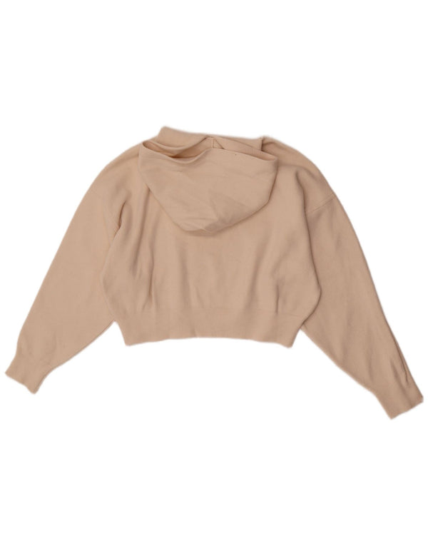 Zara Girls Crop Hoodie Jumper 13-14 år Off White