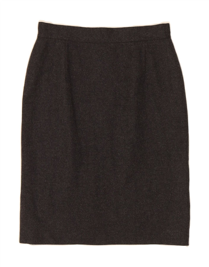 LES COPAINS Womens Pencil Skirt IT 42 Medium W28  Grey Wool Vintage Les Copains and Second-Hand Les Copains from Messina Hembry 