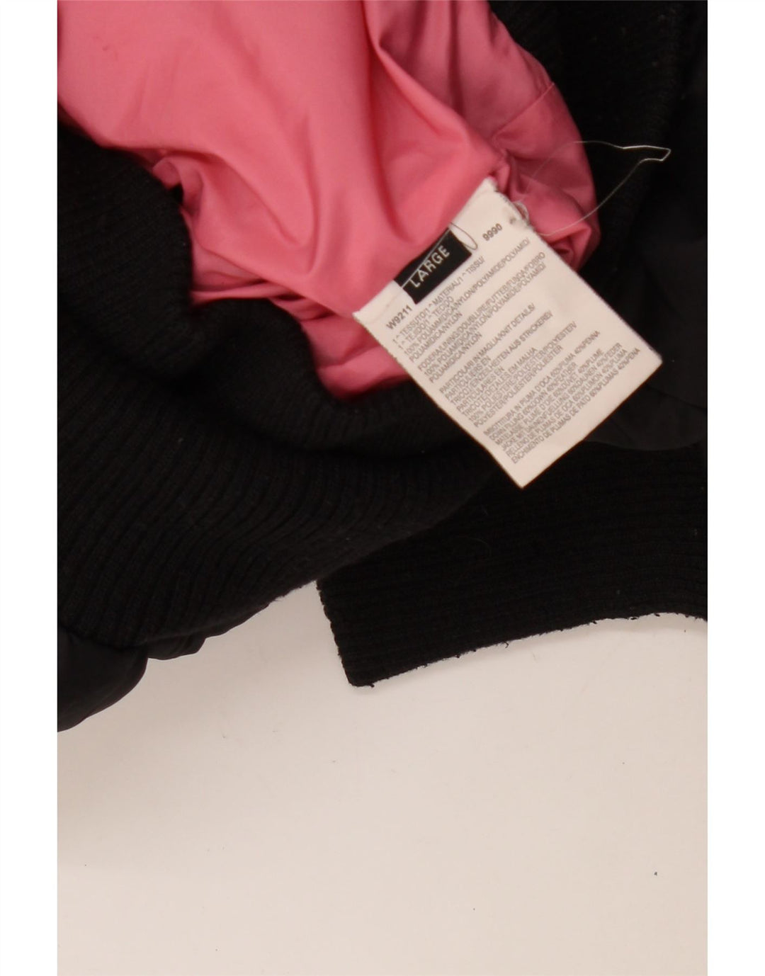 GUESS Polstret hættejakke til kvinder UK 16 Stor sort polyamid