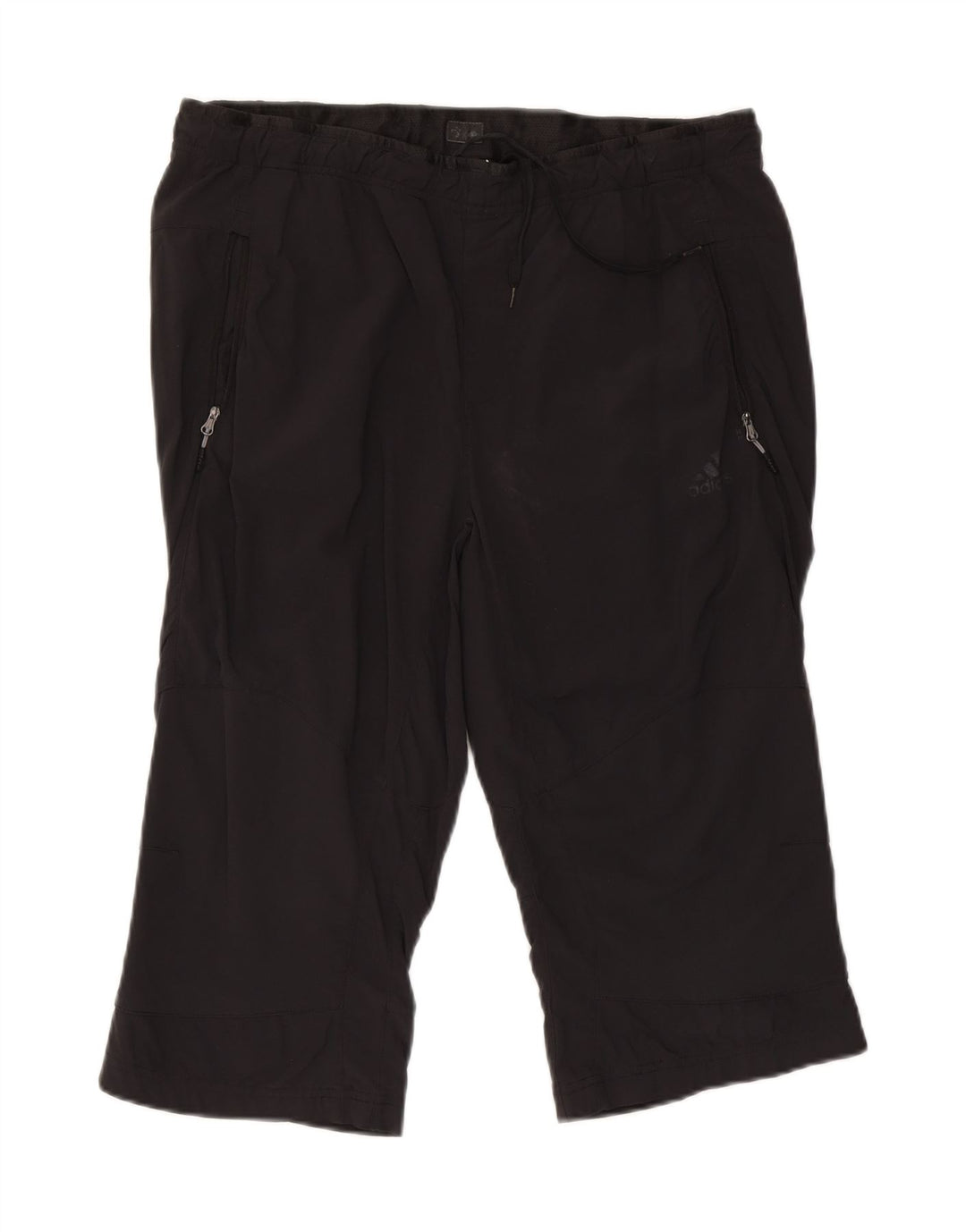 ADIDAS Womens Bermuda Sport Shorts UK 16 Large  Black Vintage Adidas and Second-Hand Adidas from Messina Hembry 