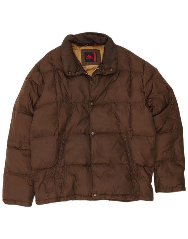 Kappa polstret jakke til kvinder UK 46 3XL brun polyamid